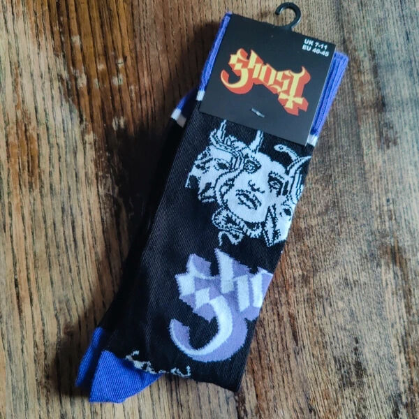  Ghost  -  copia official ankle purple socks unisex 
