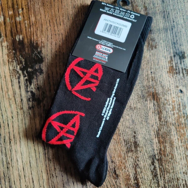  Anthrax  -  pentathrax official ankle socks unisex 
