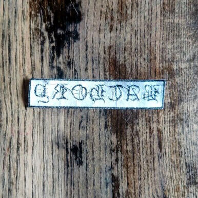  bathory  -  white logo patch 