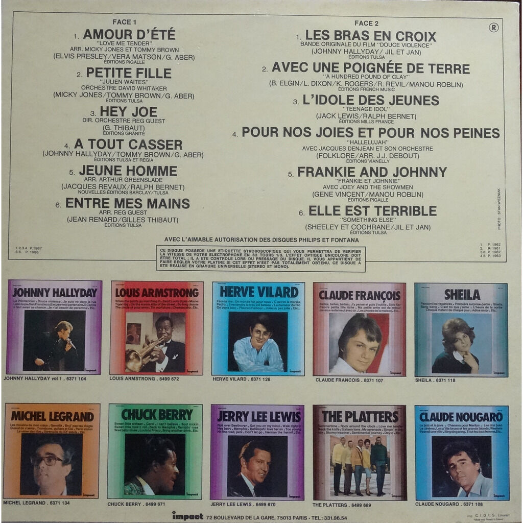  JOHNNY HALLYDAY  -  johnny hallyday - volume 2 