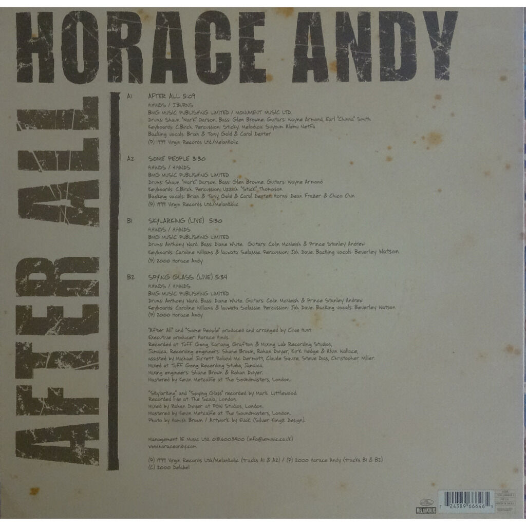  HORACE ANDY  -  after all 