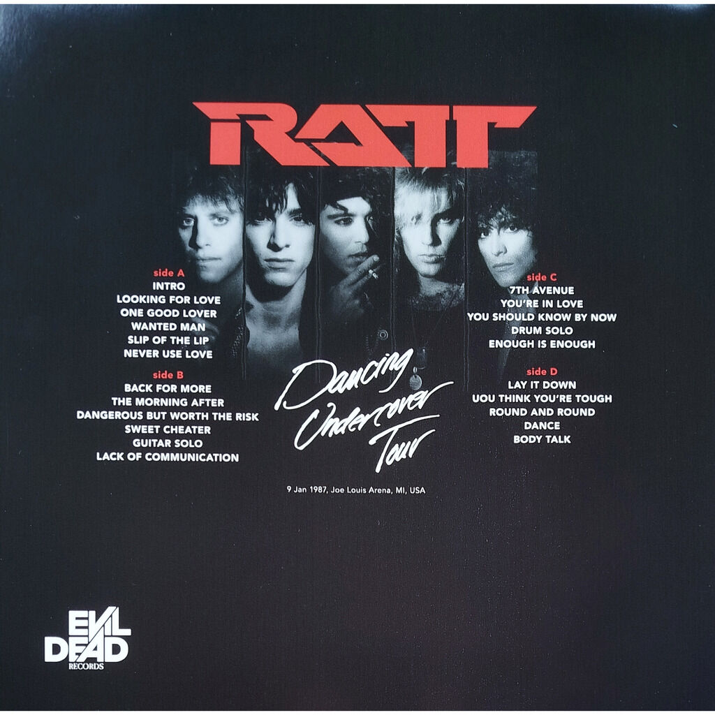  Ratt  -  dancing undercover tour -purple swirl vinyl 