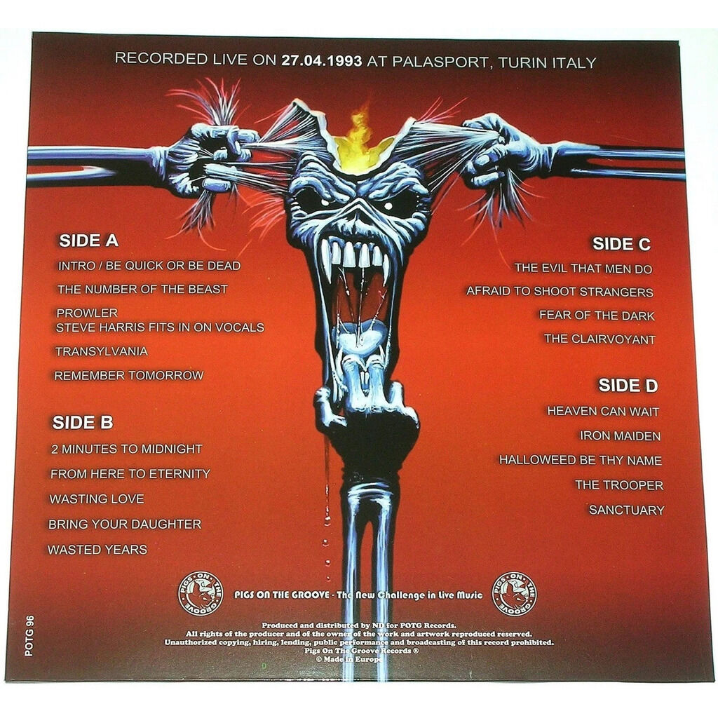  Iron Maiden  -  the real worst one -crystal green / crystal blue vinyl 