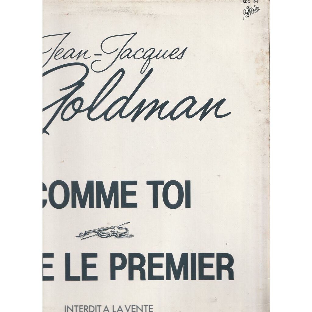  jean jacques goldman  -  comme toi promo 