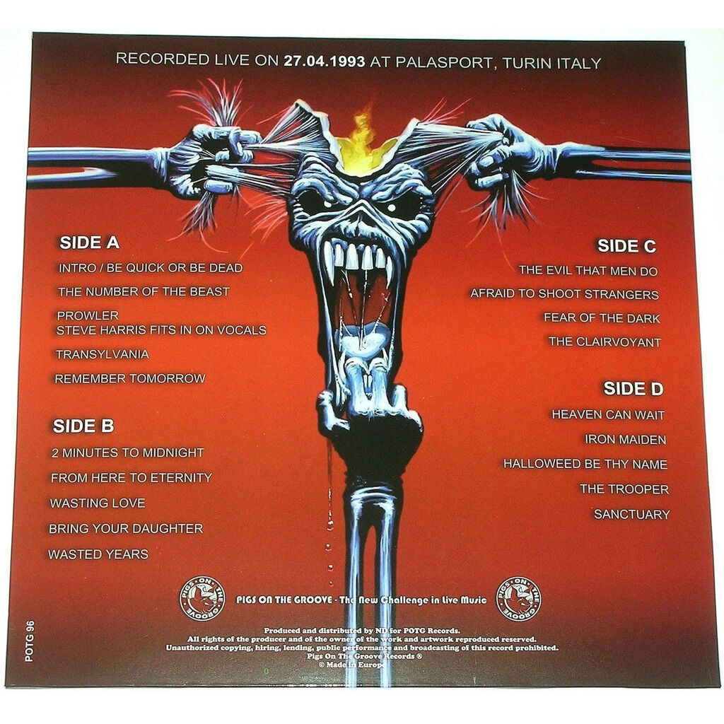  Iron Maiden  -  the real worst one -crystal yellow / crystal red vinyl 