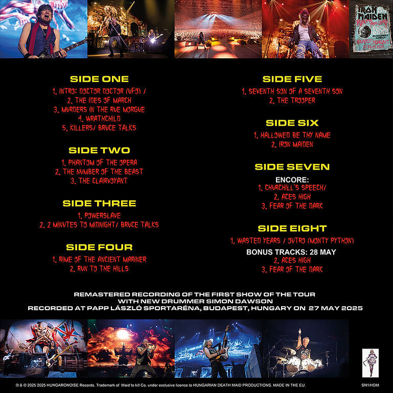  Iron Maiden  -  run for your lives world tour 2025 -box set 