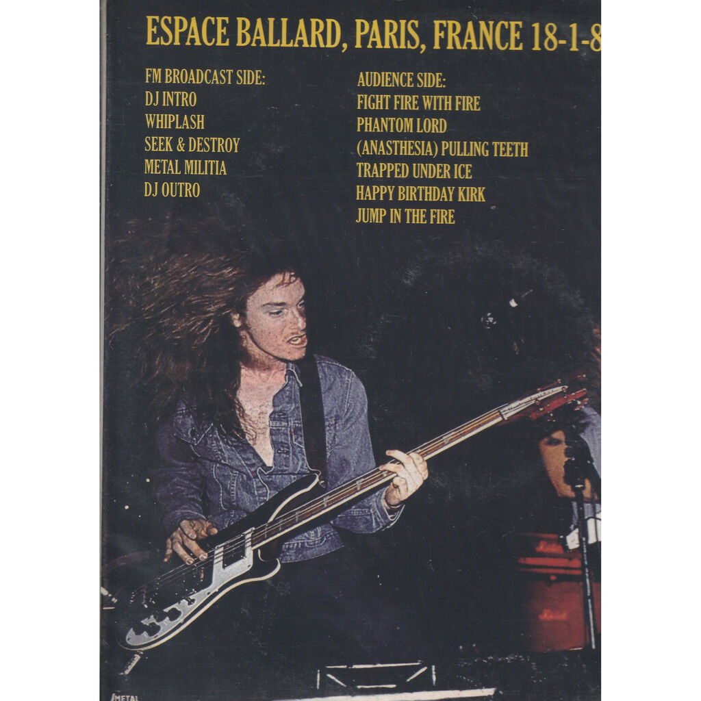  metallica  -  let god sort 'em out paris 1984 