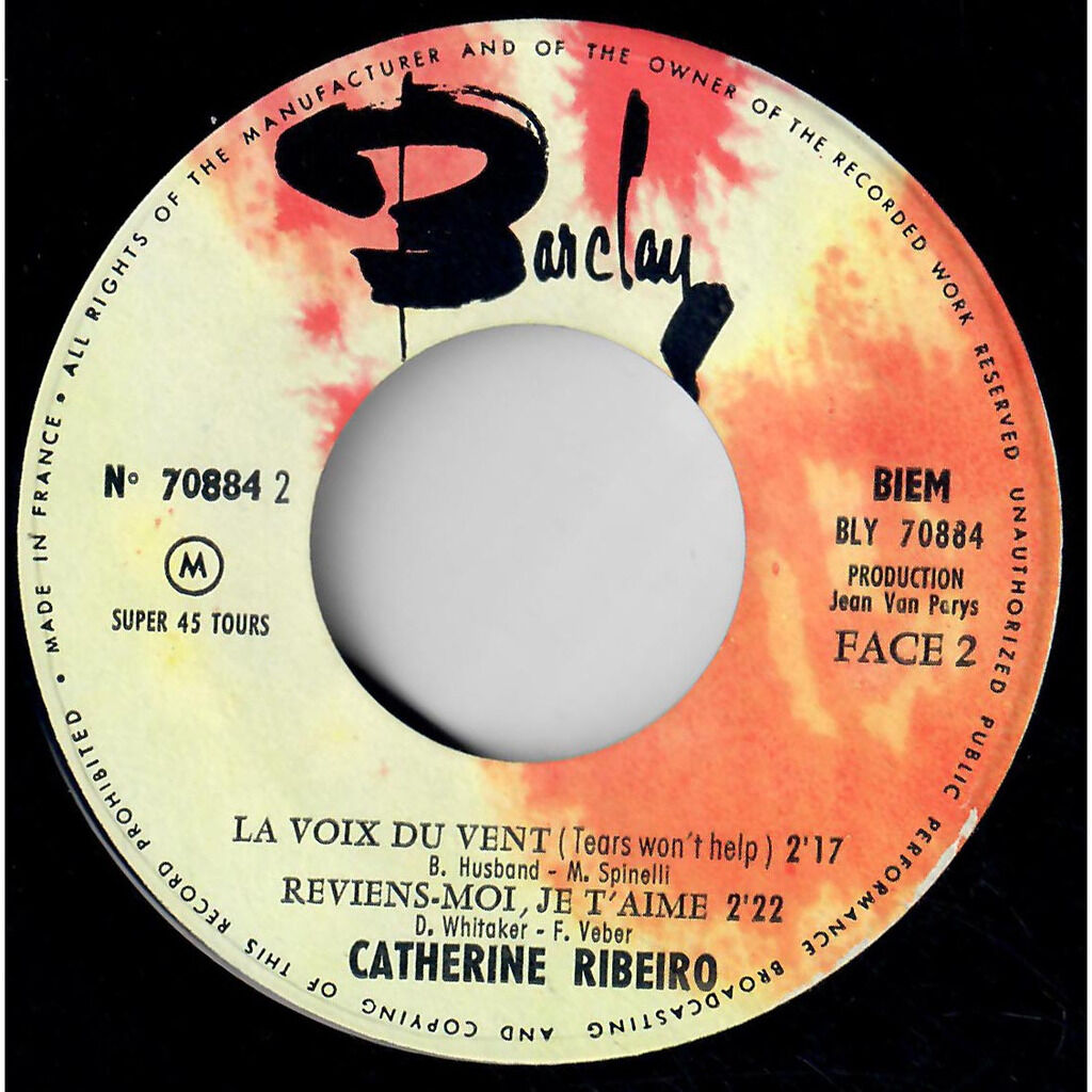  Catherine Ribeiro  -  dieu me pardonne 
