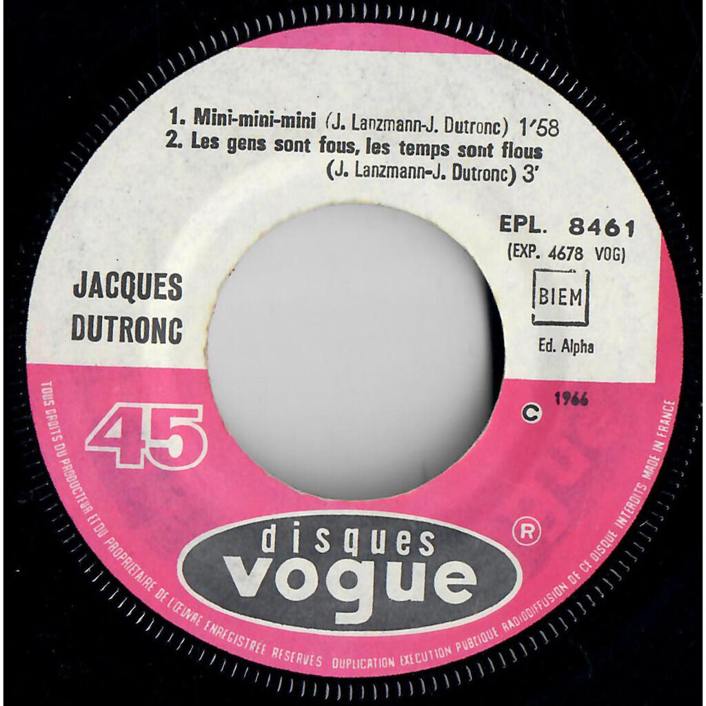  Jacques Dutronc  -  et moi et moi et moi 
