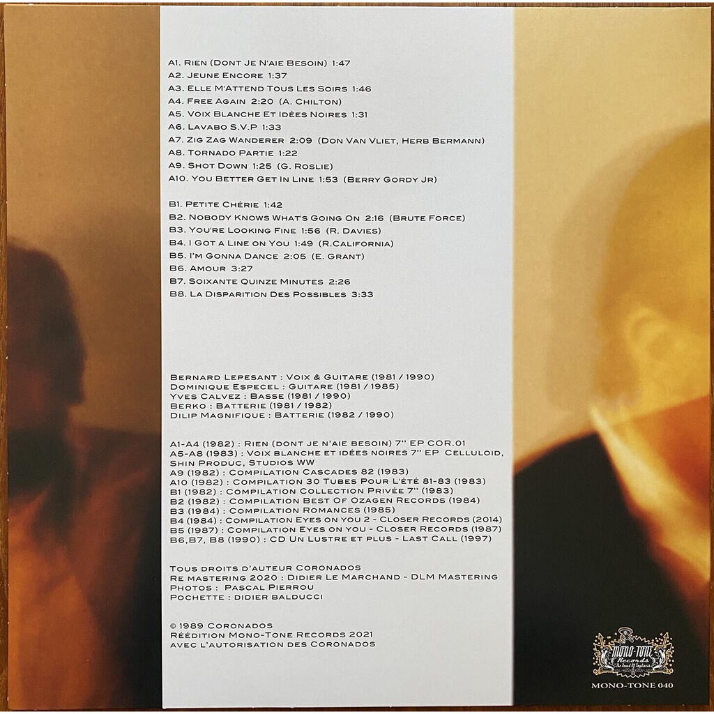  Les Coronados  -  dinintel et tonuvital 1982-1990 