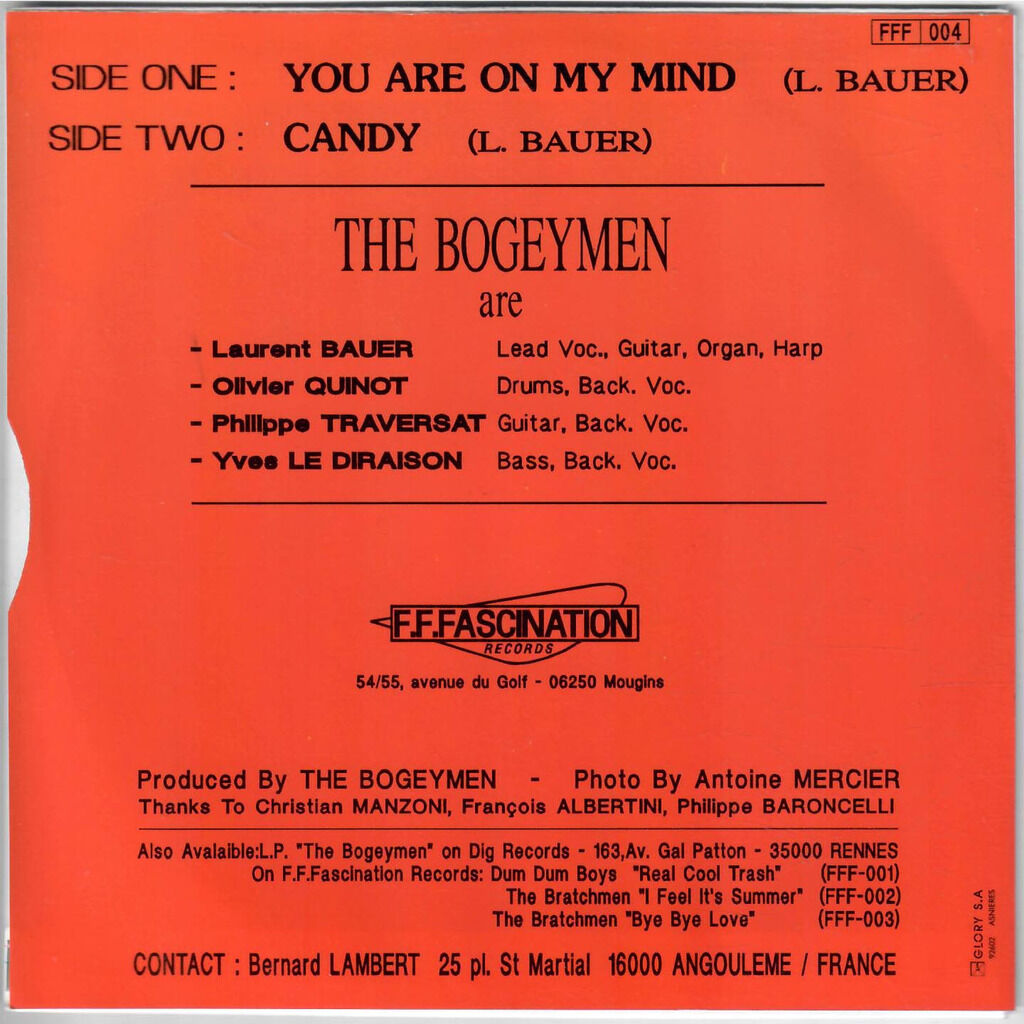  The Bogeymen  -  you are on my mind 