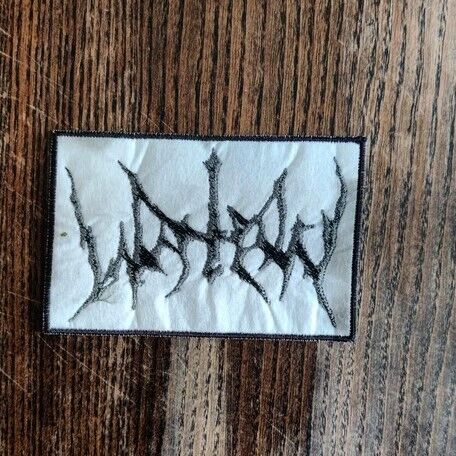  watain  -  grey logo patch 
