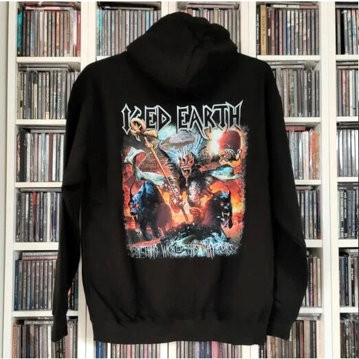  iced earth  -  something & wicked (m size) official hooded sweater 2022 