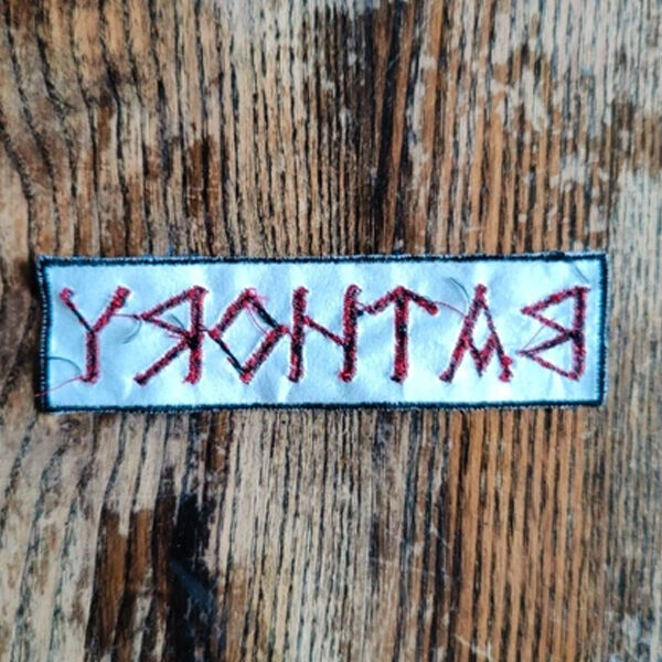  Bathory  -  blood on ice official red logo patch 