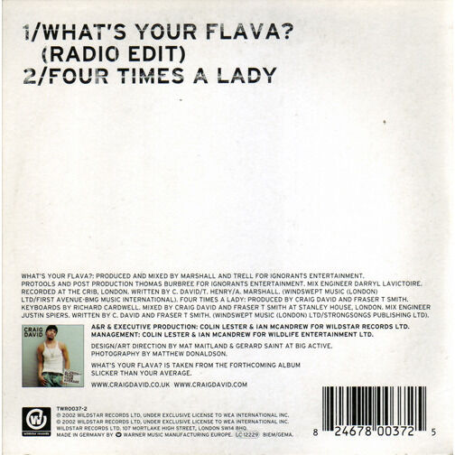  Craig David  -  what's your flava? 