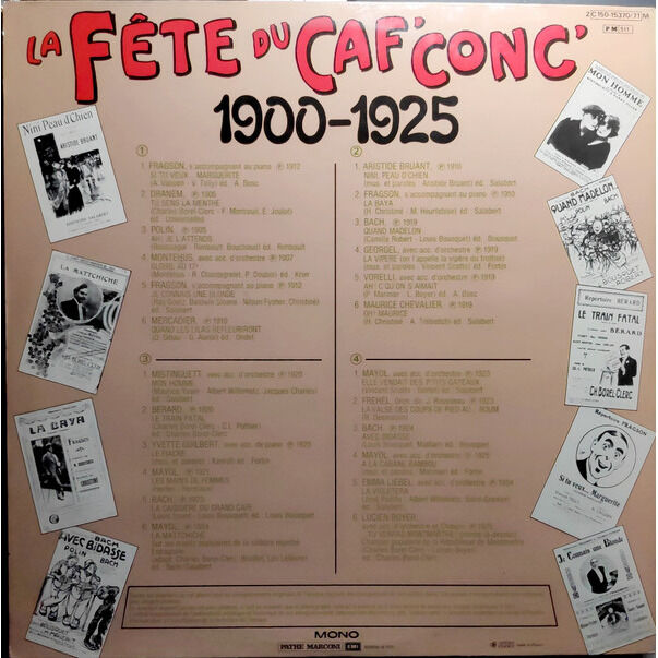  VARIOUS  -  la fête du caf' conc' - 1900-1925 