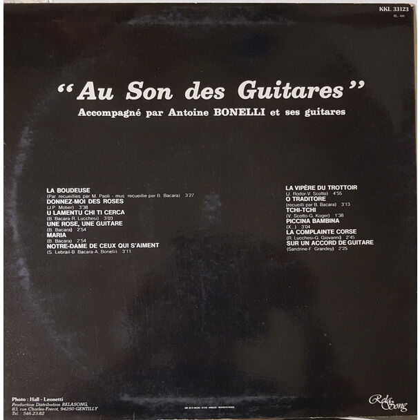  ANDRÉ PASCAL ACCOMPAGNÉ PAR ANTOINE BONELLI ET SES GUITARES  -  au son des guitares 