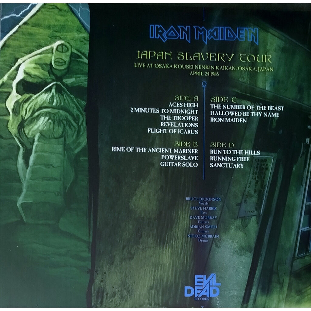  Iron Maiden  -  japan slavery tour -ltd picture-disc 