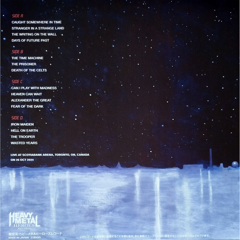  Iron Maiden  -  the future past in canada -blue vinyl 