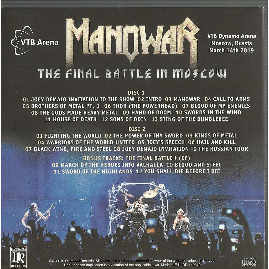  manowar  -  the final battle in moscow 2019 