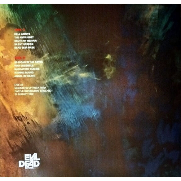  Slayer  -  monsters of rock 1992 -green with black smoke vinyl 