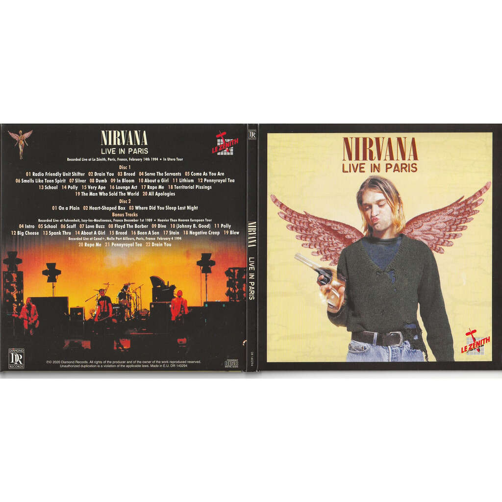 nirvana  -  live in paris, 1994 