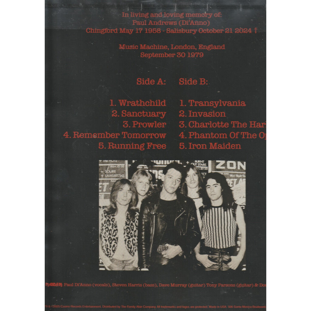  iron maiden  -  '79 music machine master 