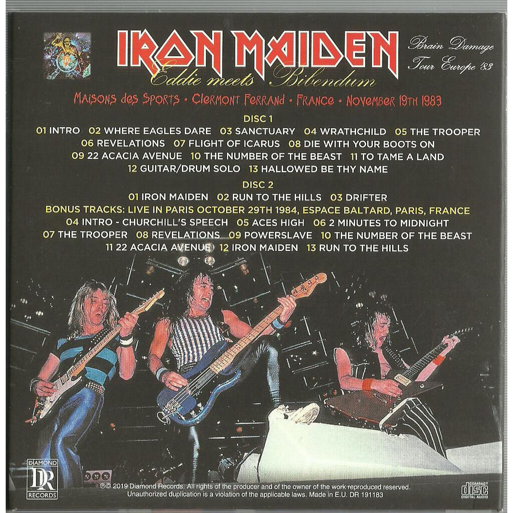  iron maiden  -  eddie meets bibendum clermont ferrand 1983 