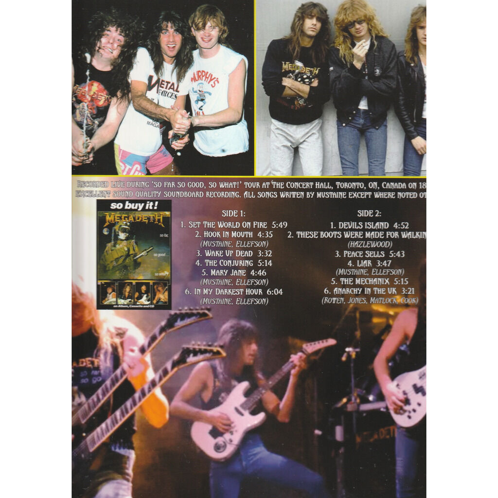  megadeth  -  live in toronto 1988 