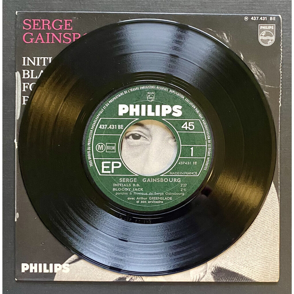 Initials b.b. de Serge Gainsbourg, EP chez happening - Ref:128683867