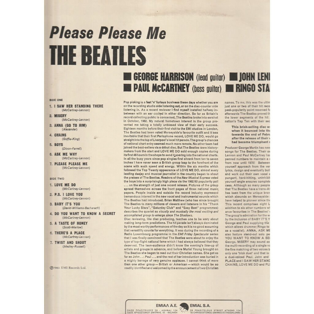  the beatles  -  please please me 