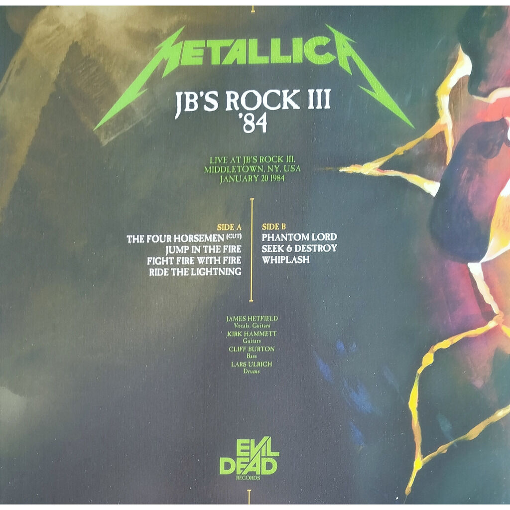  Metallica  -  jb's ||| rock '84 -red vinyl 