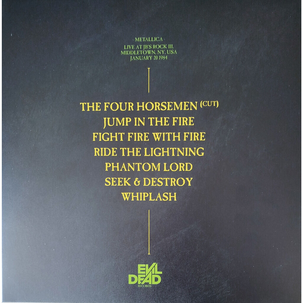  Metallica  -  jb's ||| rock '84 -box set vinyl & cd 