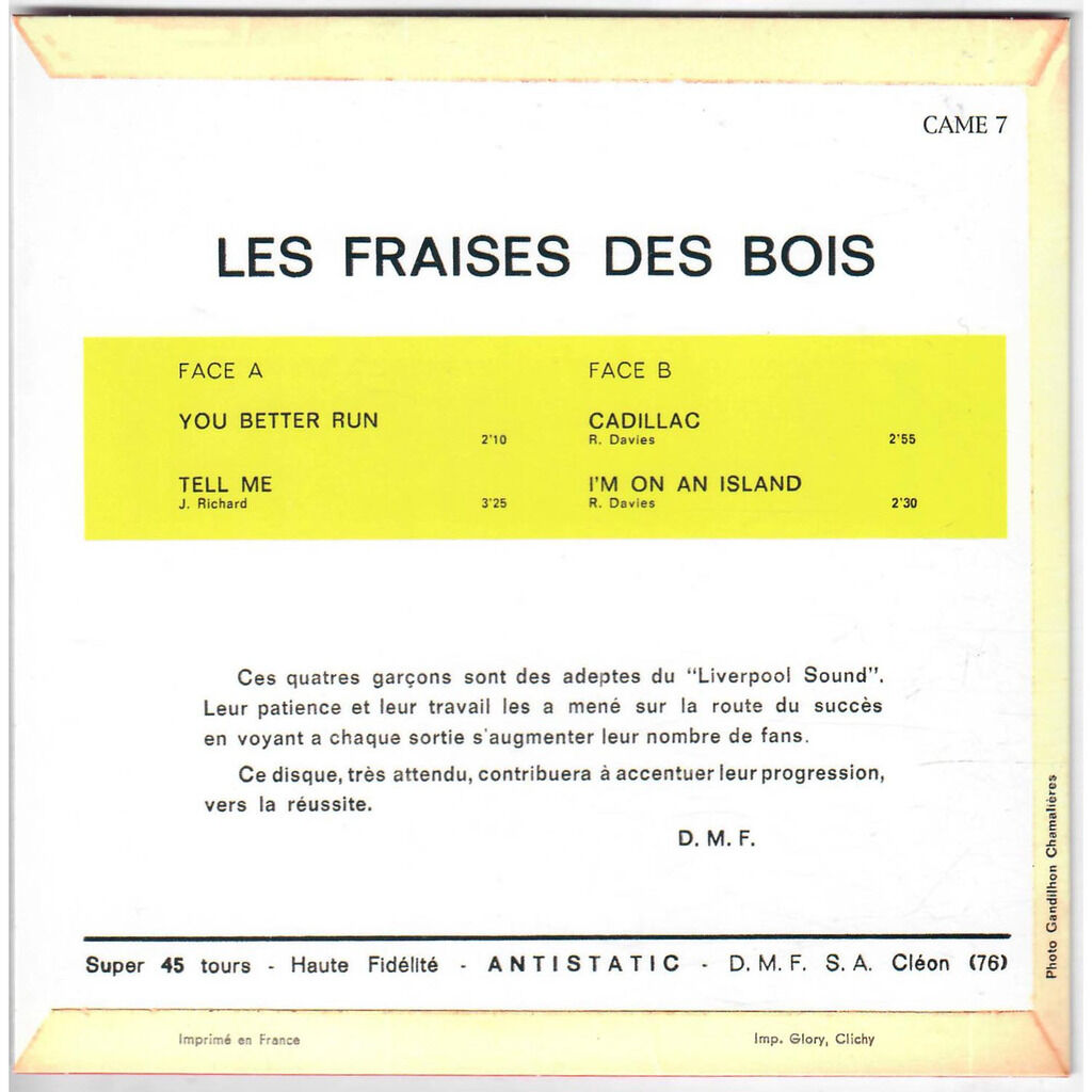  Les Fraises Des Bois  -  you better run 