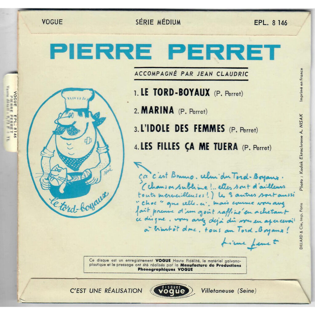  Pierre Perret (2)  -  le tord-boyaux 