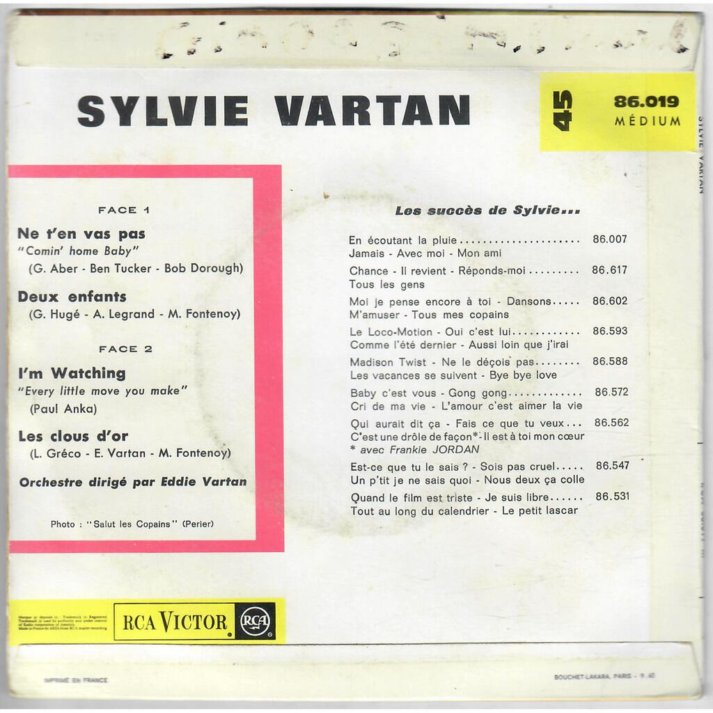  Sylvie Vartan  -  i'm watching 