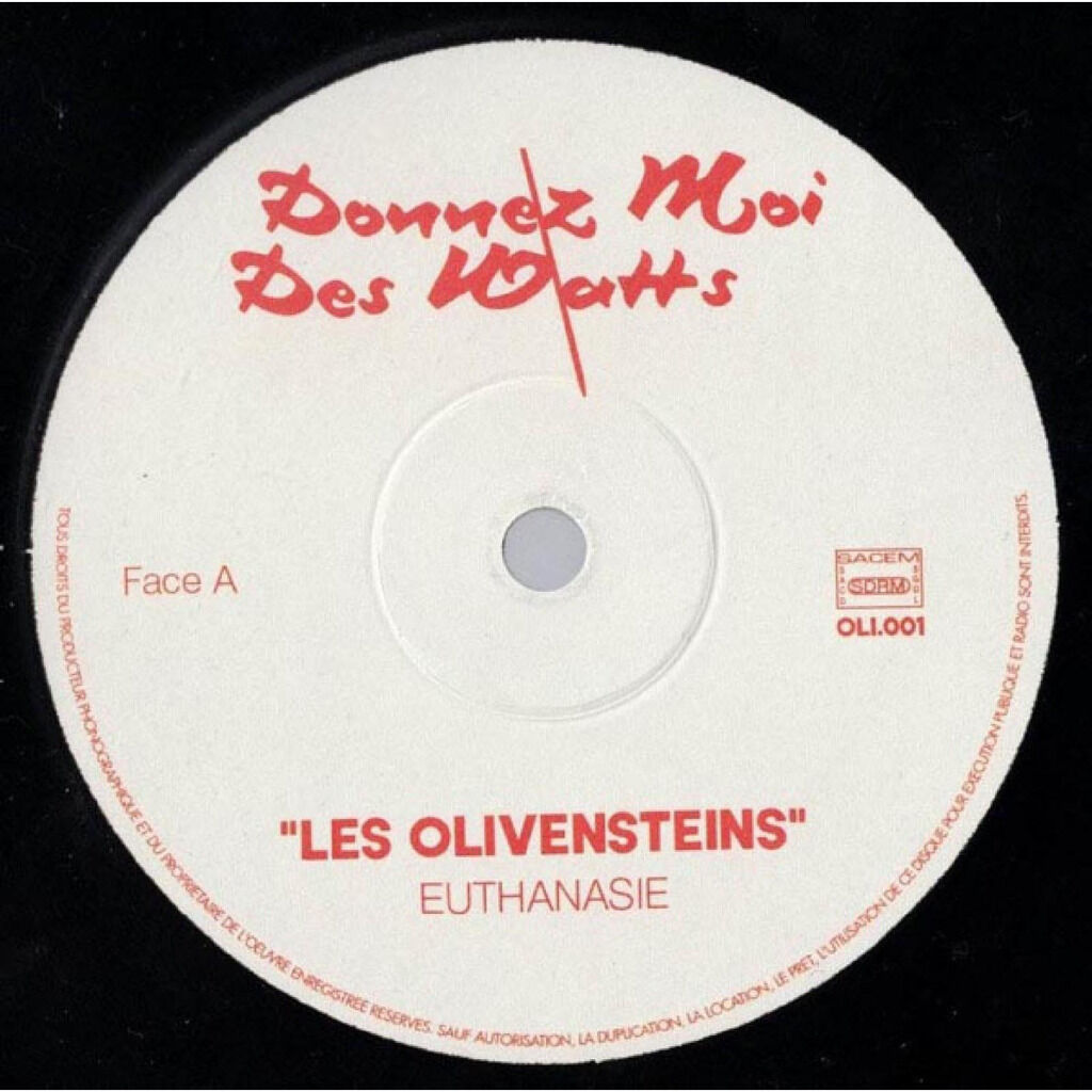  Les Olivensteins  -  euthanasie / fier de ne rien faire / je suis négatif 