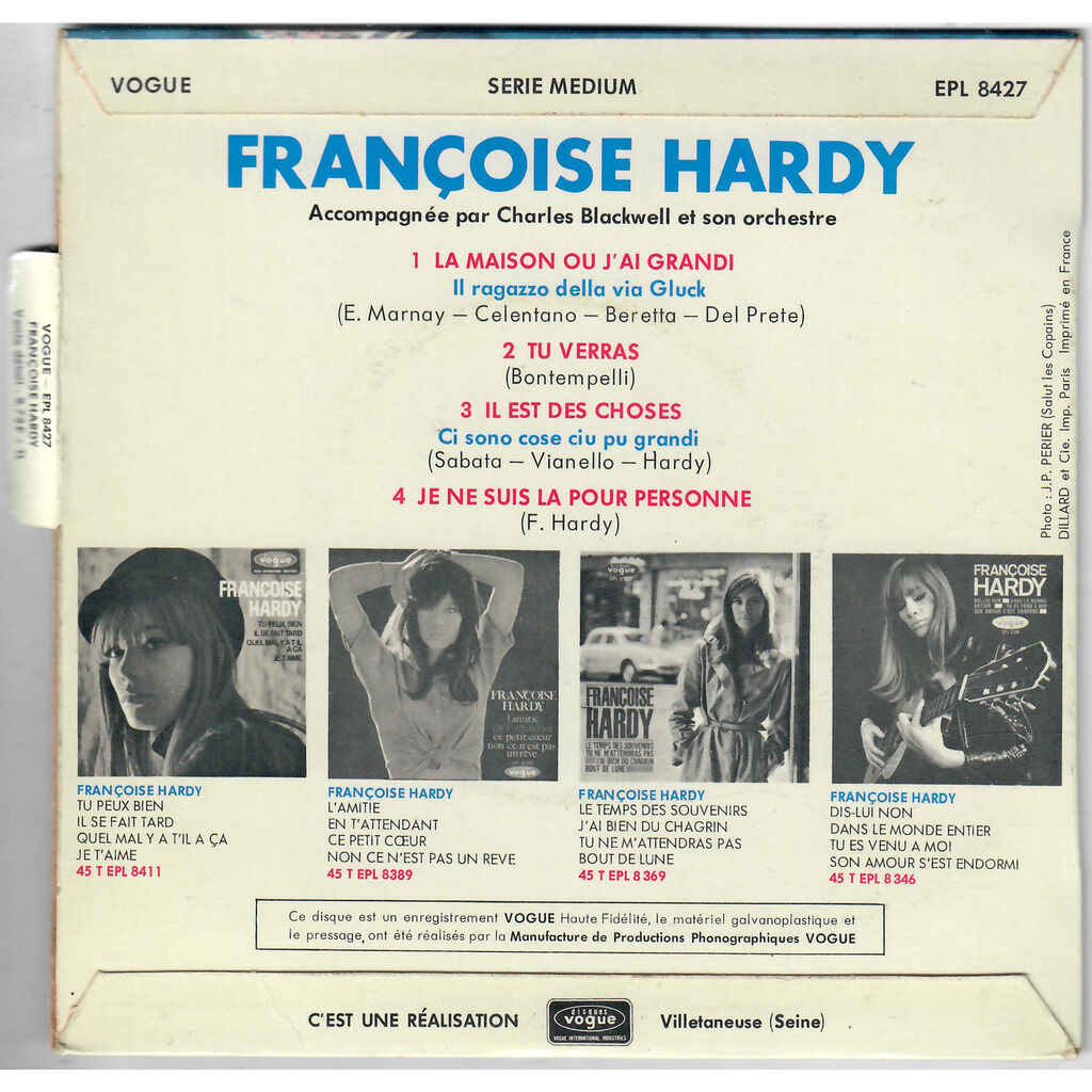  Françoise Hardy  -  la maison où j'ai grandi 