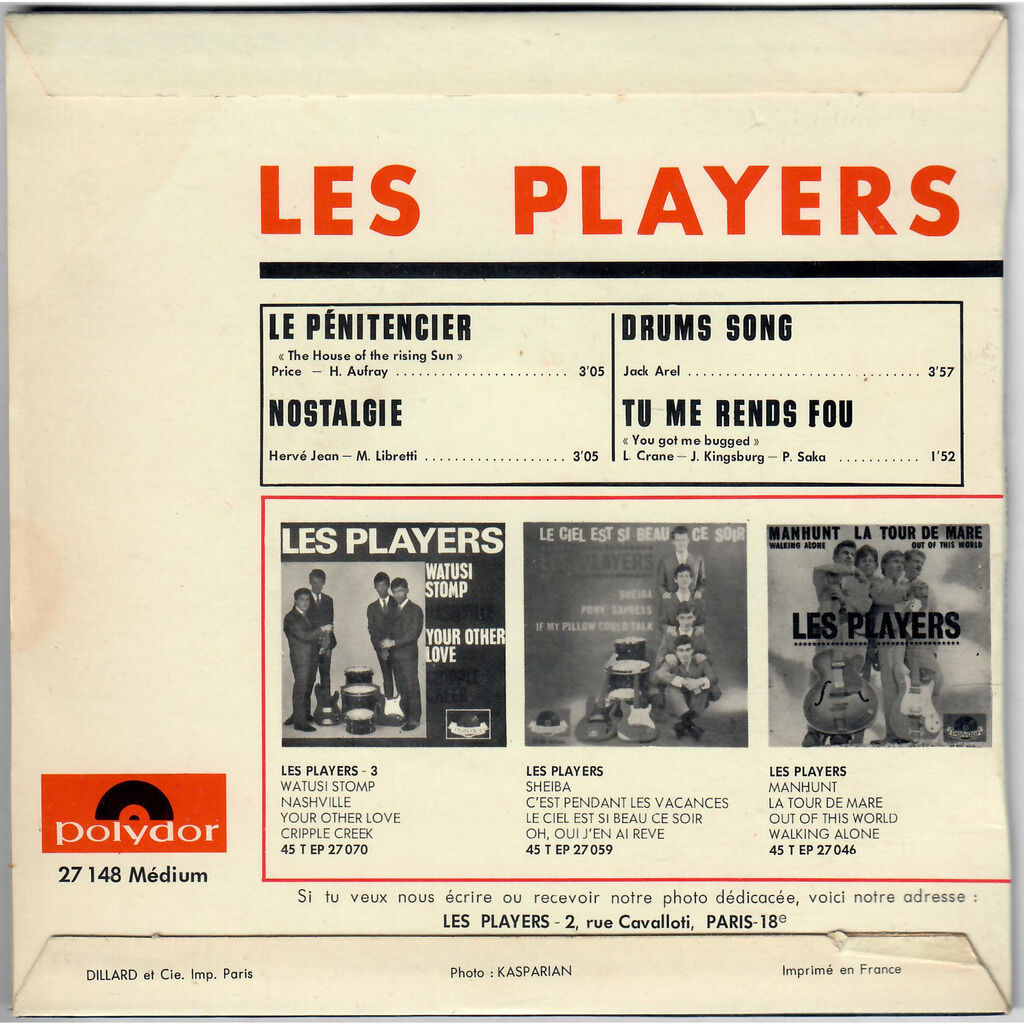  Les Players (3)  -  le pénitencier 