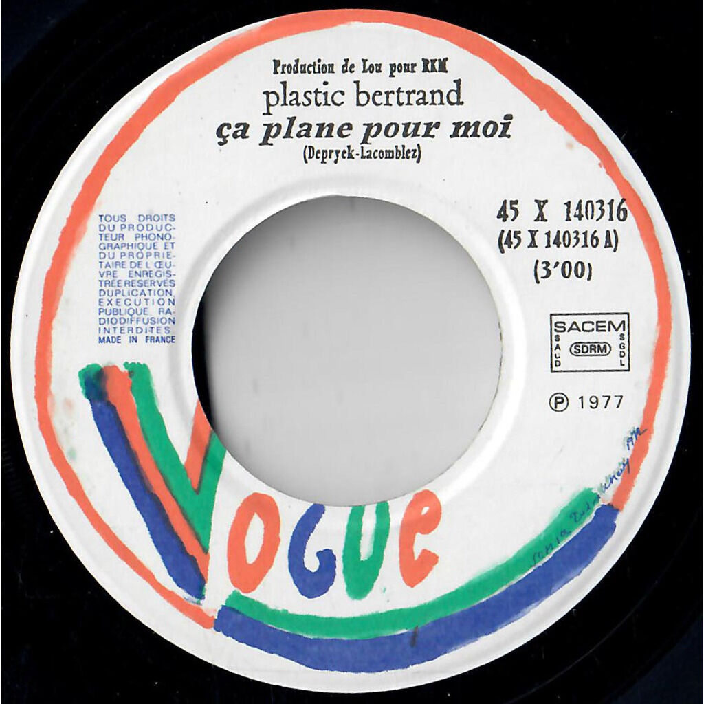  Plastic Bertrand  -  ça plane pour moi 