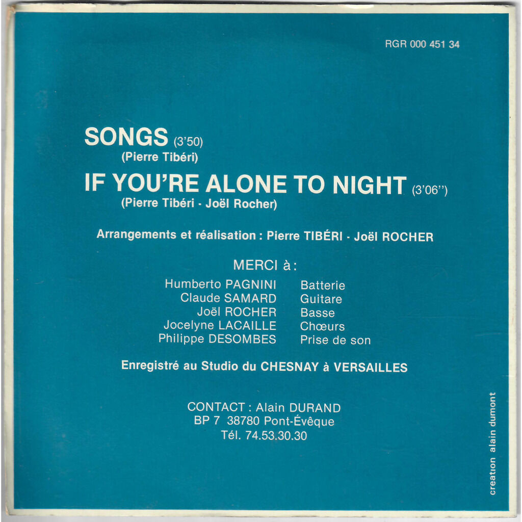  Pierre Tiberi  -  songs 