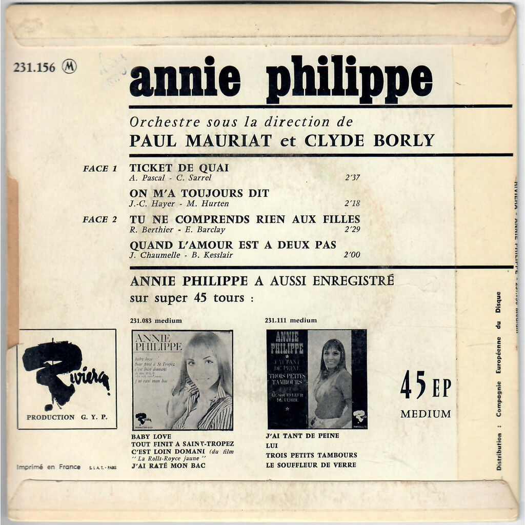  Annie Philippe  -  ticket de quai 