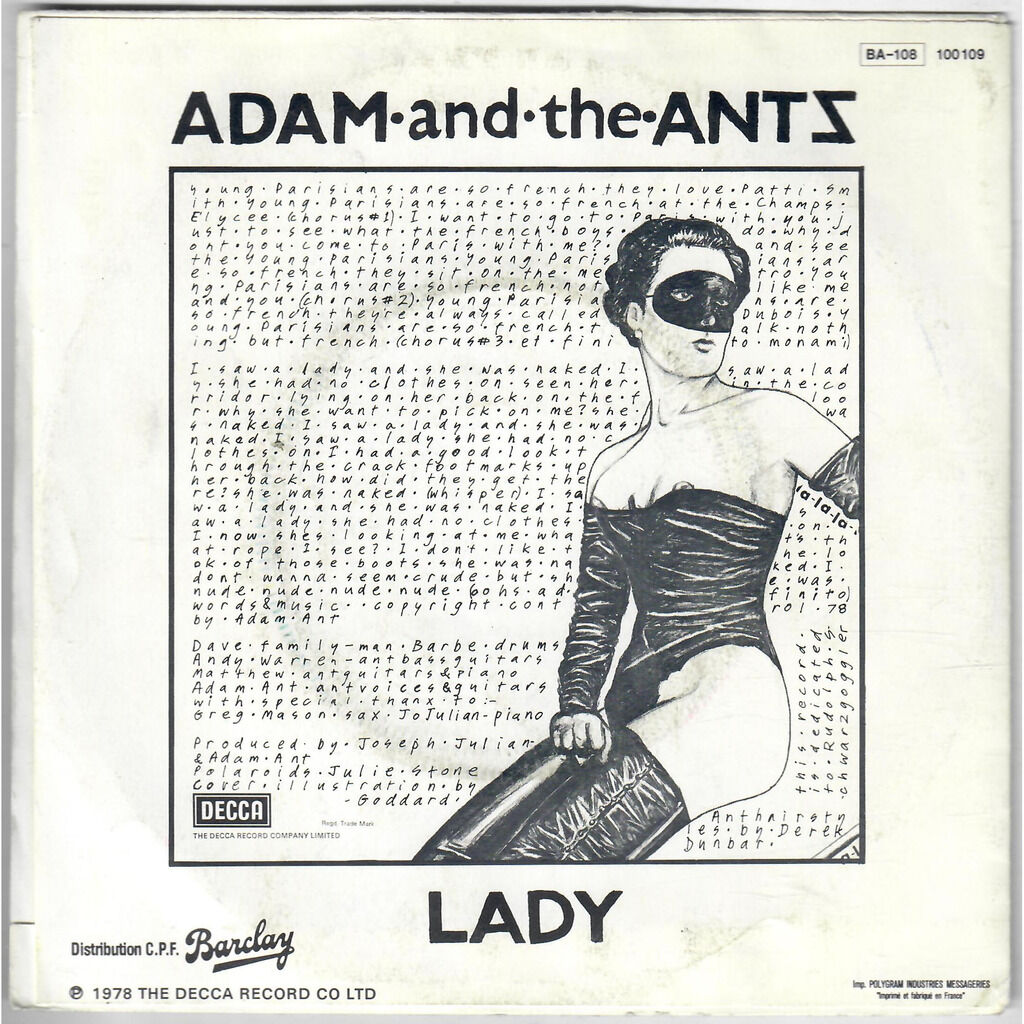  Adam And The Ants  -  young parisians 