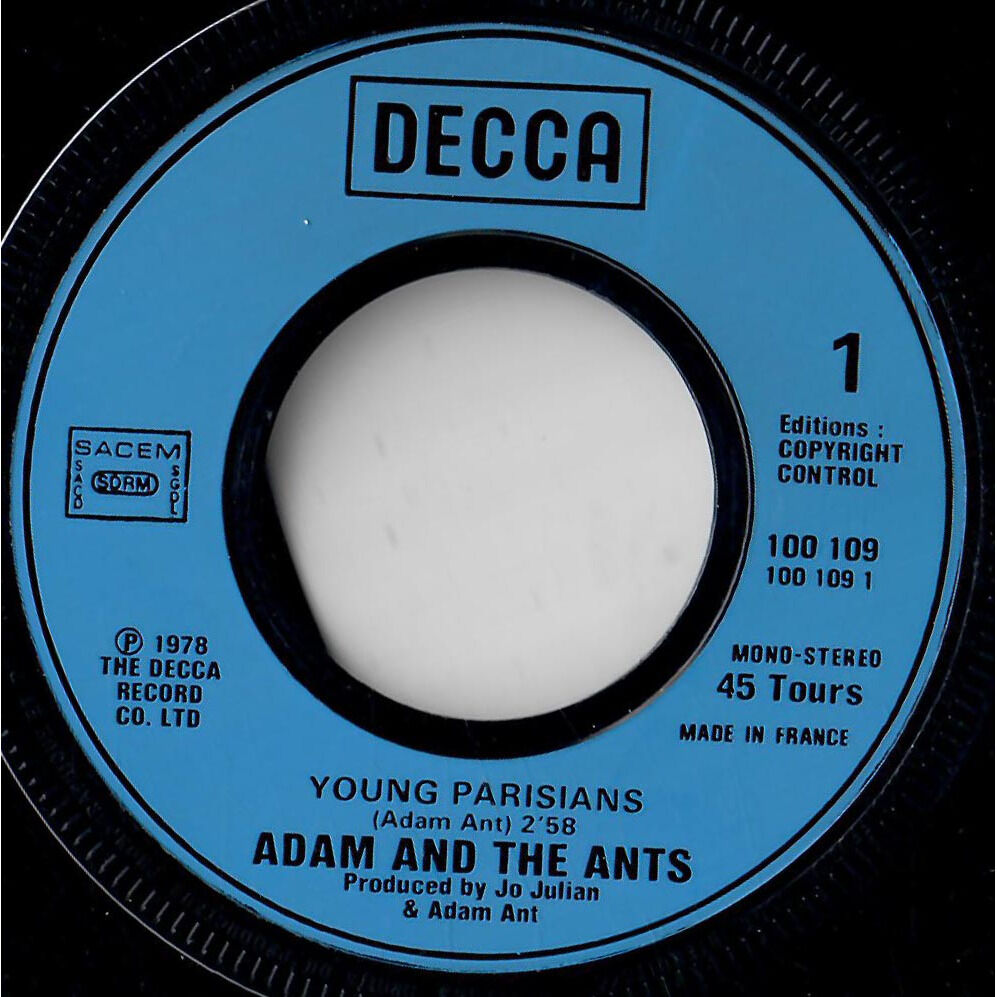  Adam And The Ants  -  young parisians 