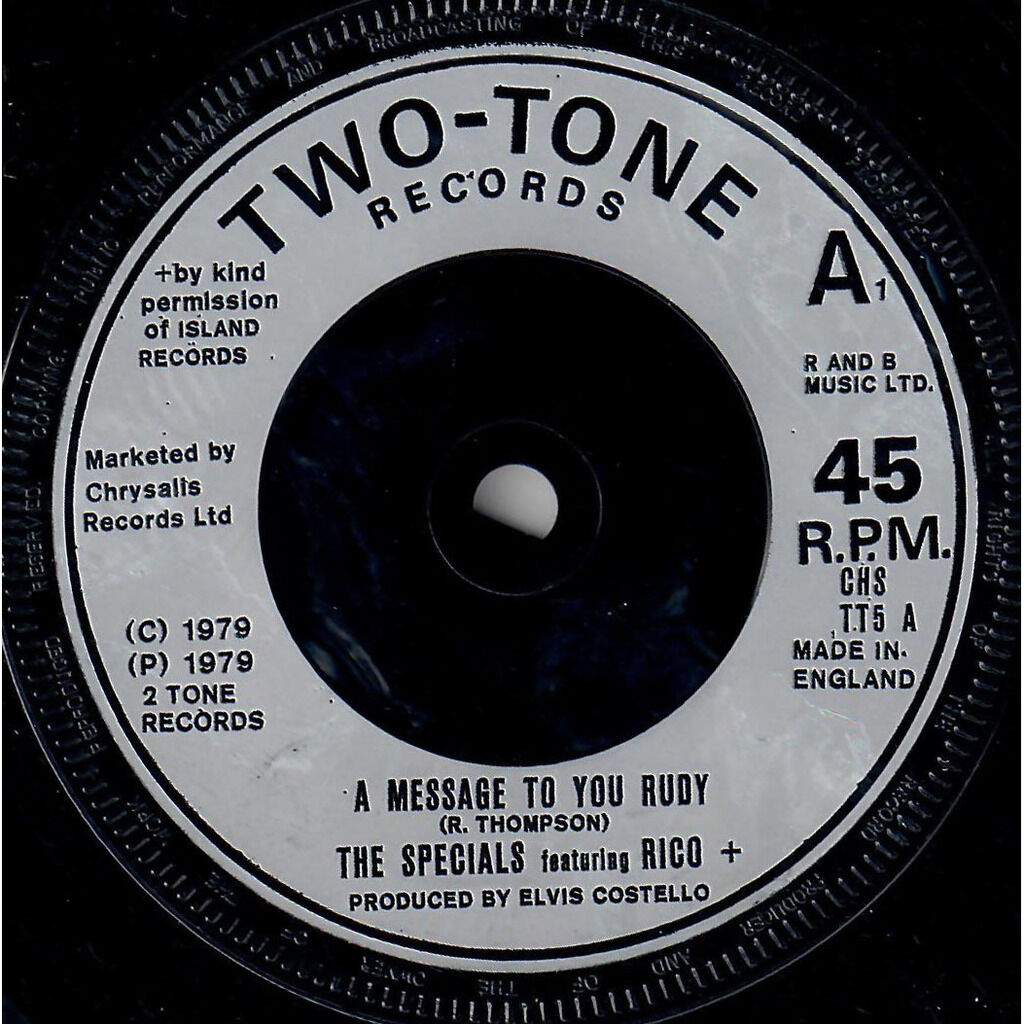  The Specials Featuring Rico Rodriguez  -  a message to you rudy / nite klub 