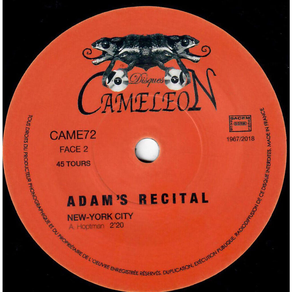  Adam's Recital  -  there's no place for lonely people / new york city 