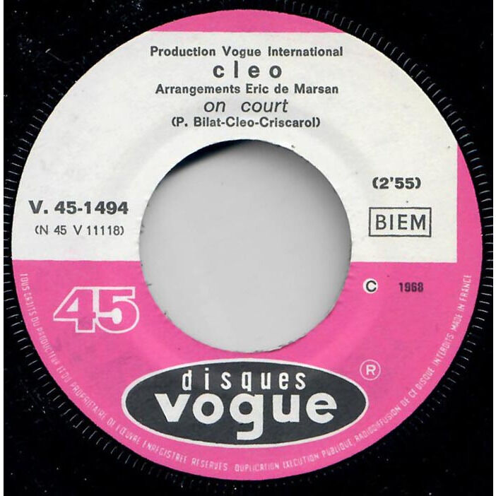  Cléo (2)  -  à mes bottes / on court 