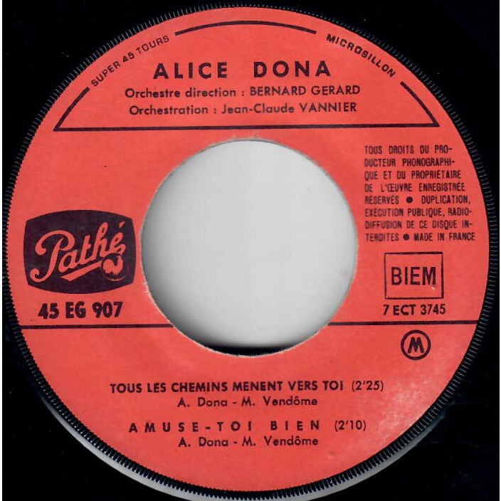  Alice Dona  -  tous les chemins mènent vers toi 