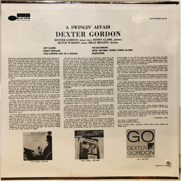  Dexter Gordon  -  sealed ! a swingin' affair 