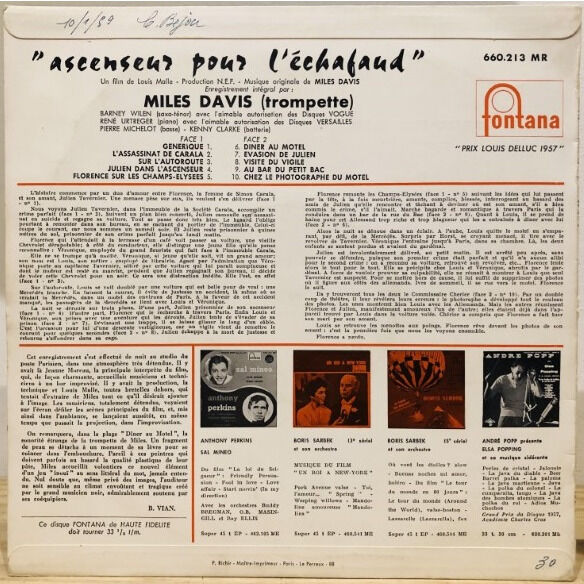  Miles Davis  -  ascenseur pour l'échafaud 